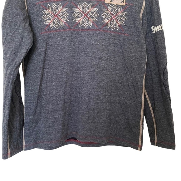 ALP N ROCK Patch Embroidered Long Sleeve Thermal Top, Size 1 (X-Small) - Picture 5 of 12